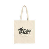 Teeology Logo cotton canvas tote bag