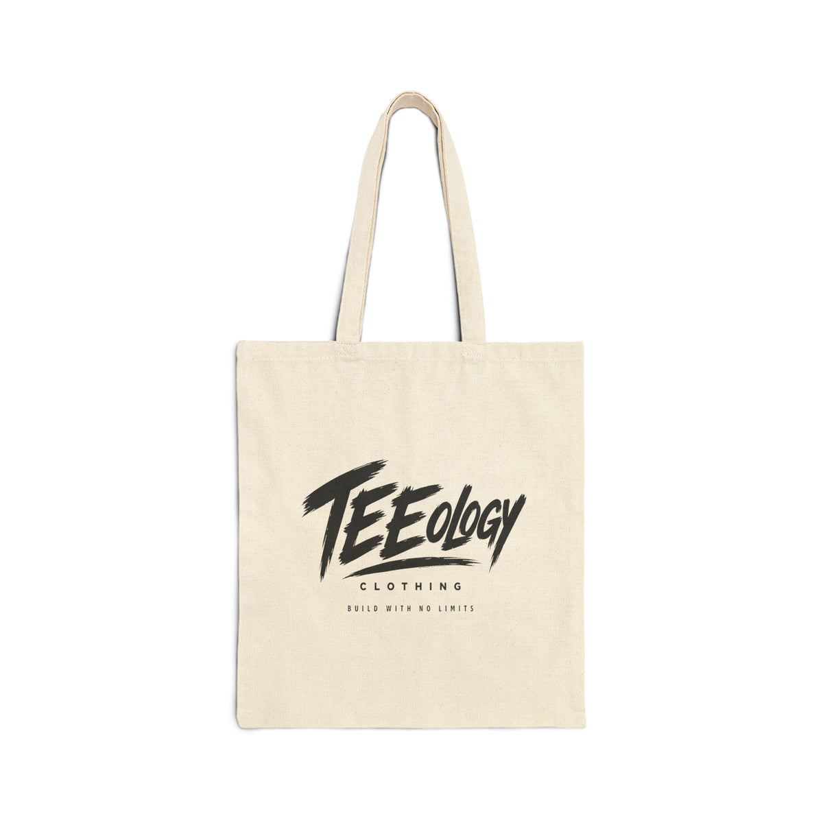 Teeology Logo cotton canvas tote bag