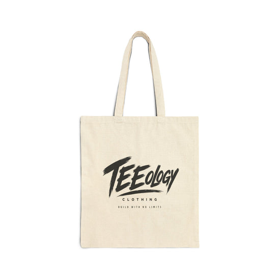 Teeology Logo cotton canvas tote bag