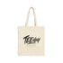 Teeology Logo cotton canvas tote bag