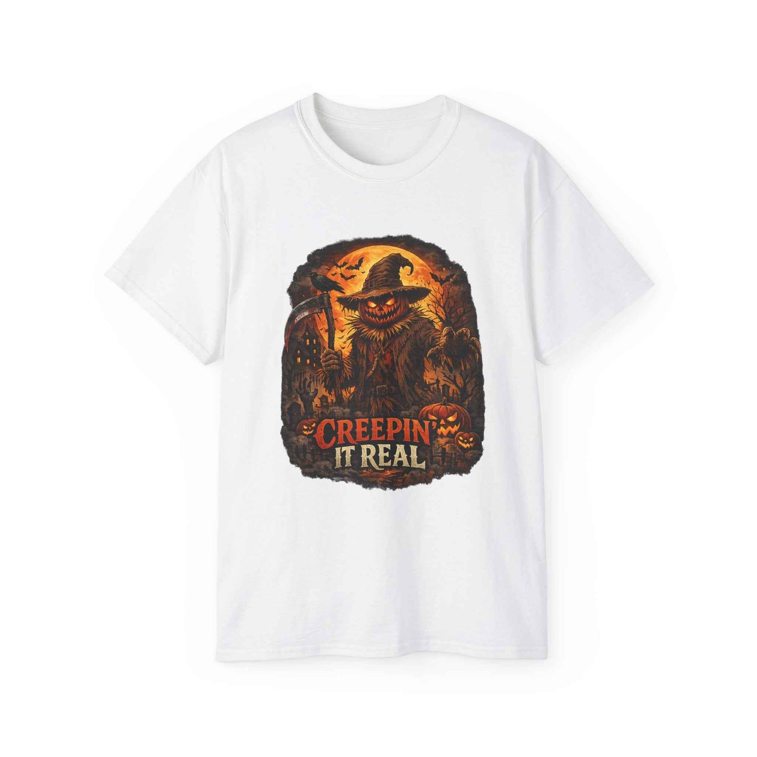 Scarecrow Halloween graphic T-shirt by Teeology Clothing