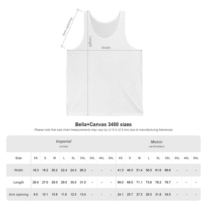 Teeology Logo Tank Top — Red Retro Graphic Jersey Tank