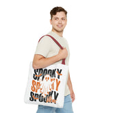 Spooky Ghost Halloween trick-or-treat tote bag by Teeology Clothing