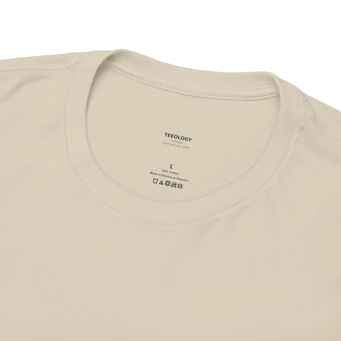 Men's Teeology Clothing 'Built With No Limits' Graphic Tee — Classic White Logo T‑Shirt