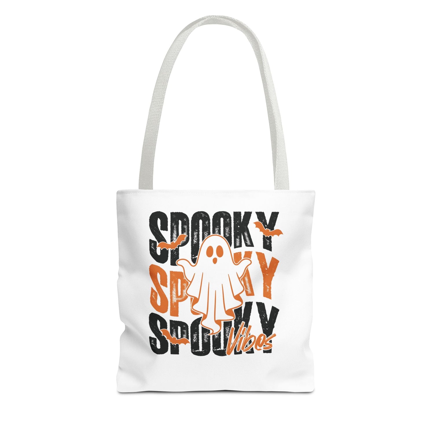 Spooky Ghost Halloween trick-or-treat tote bag by Teeology Clothing