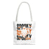 Spooky Ghost Halloween trick-or-treat tote bag by Teeology Clothing