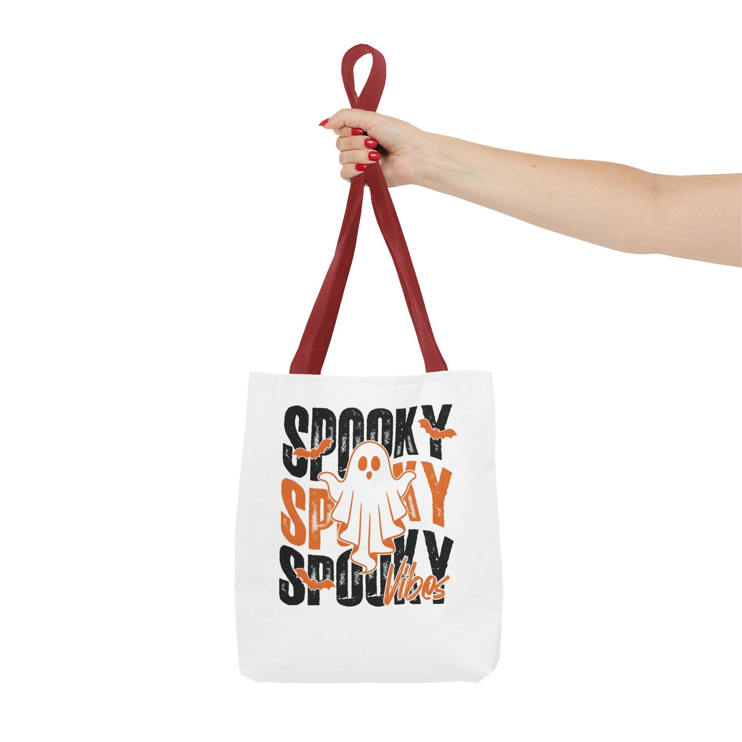 Spooky Ghost Halloween trick-or-treat tote bag by Teeology Clothing