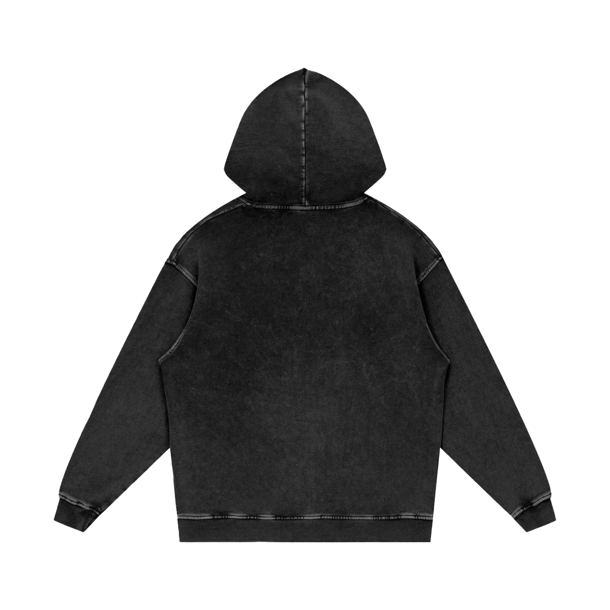 Teeology No Limits snow-washed cotton hoodie product view 4
