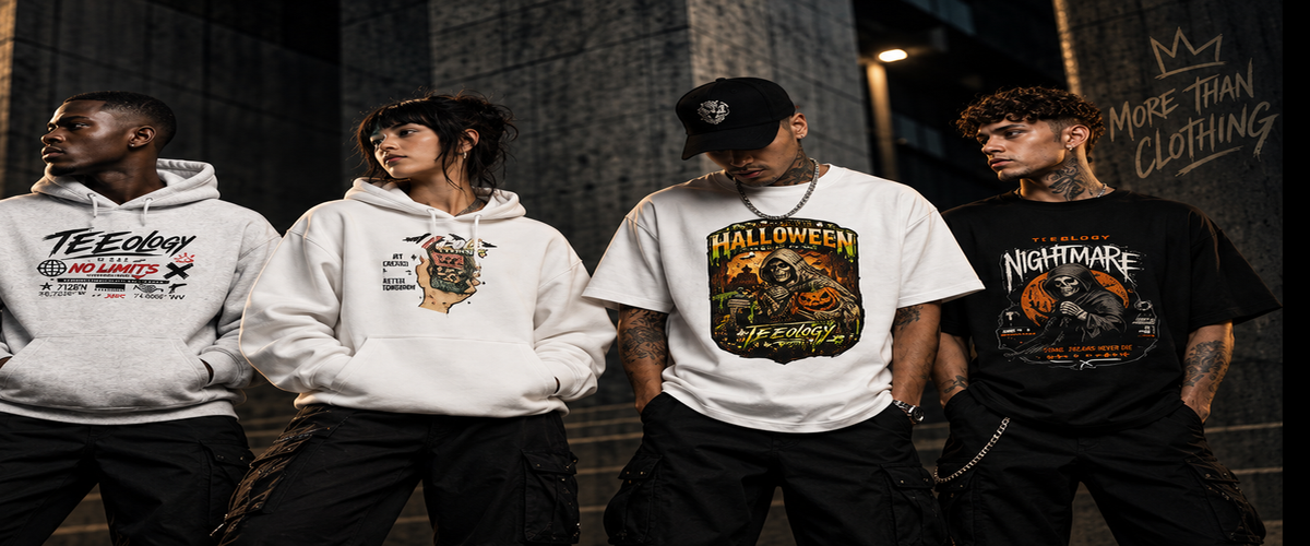 Teeology models only streetwear banner
