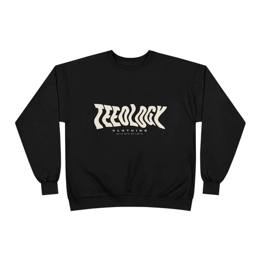 Teeology Retro Wave Logo crewneck sweatshirt with vintage graphic